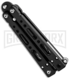 Bear OPS Small Bear-Song IV Black Butterfly Knife - Black Plain 5 Bear OPS Small Bear-Song IV Black Butterfly Knife - Black Plain -Grindworx bear ops b 450 aibl b side cm large