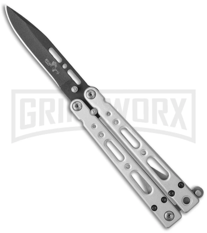 Bear OPS Small Bear Song IV Balisong Butterfly Knife - Black Plain 3 Bear OPS Small Bear Song IV Balisong Butterfly Knife - Black Plain