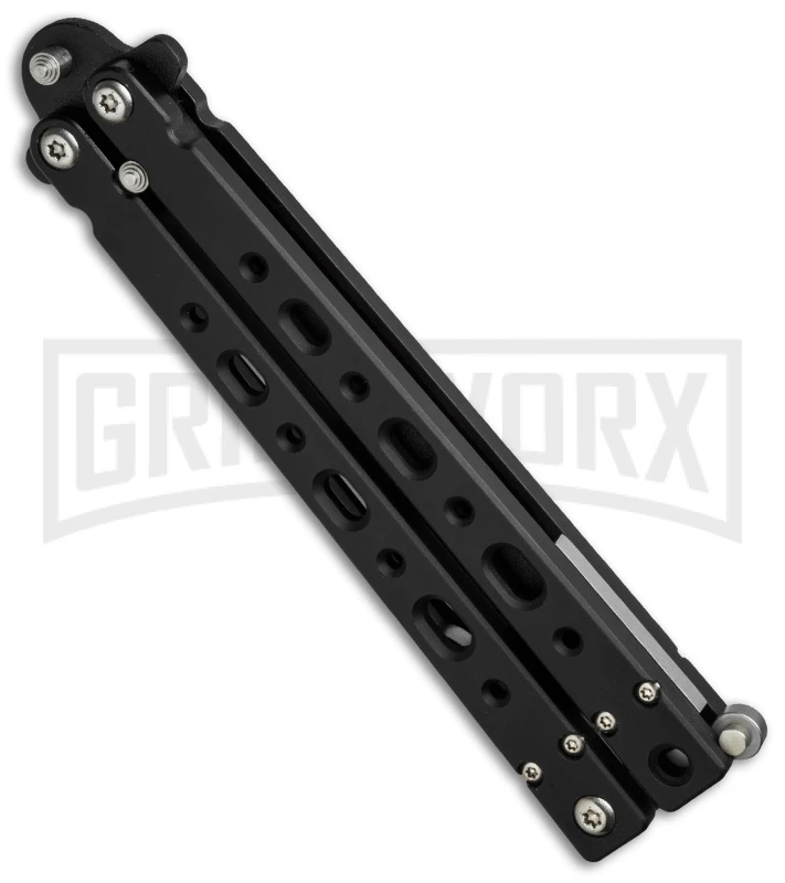 Bear OPS Bear-Song V Black Balisong Butterfly Knife - Black Plain 5 Bear OPS Bear-Song V Black Balisong Butterfly Knife - Black Plain - Image 3