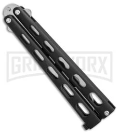 Bear & Son 114 & 114TR Black Butterfly Knife 2-Pack -Grindworx bear son 2 pack butterfly special black 114 114TR BHQ 50066 er trainer spine large