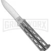 Bear And Son Knives 113 Silver Vein Small Balisong Butterfly Knife - Satin Plain