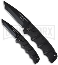 Boker Black Mini Kalashnikov Black Automatic Knife - D2 Black Plain 10 Boker Black Mini Kalashnikov Black Automatic Knife - D2 Black Plain -Grindworx boker kalashnikov mini 01kals73bt size comparison large
