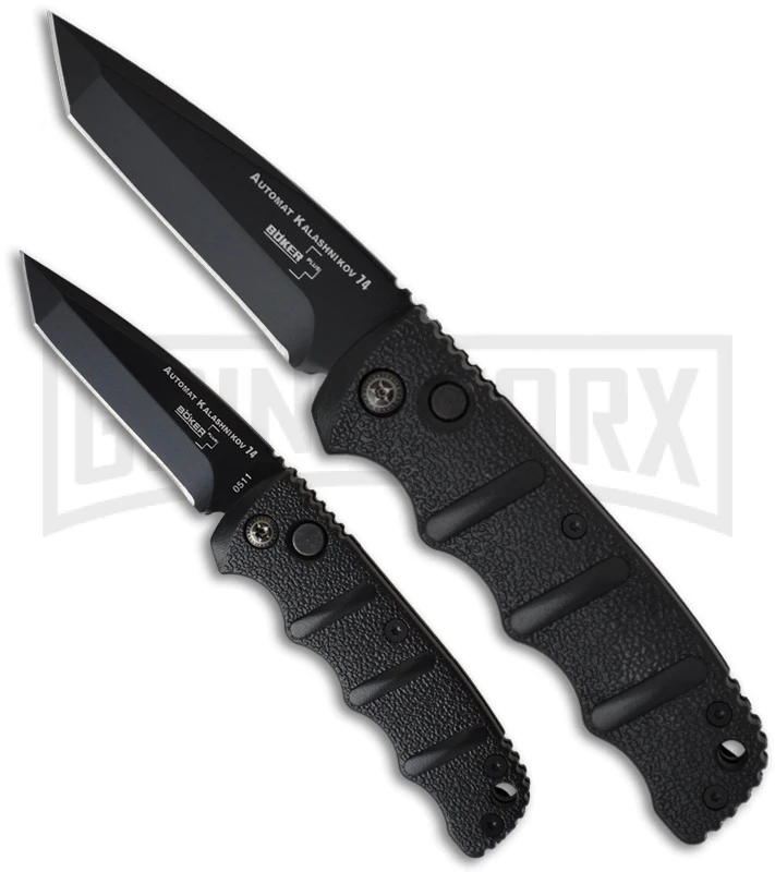 Boker Black Mini Kalashnikov Black Automatic Knife - D2 Black Plain 5 Boker Black Mini Kalashnikov Black Automatic Knife - D2 Black Plain - Image 3