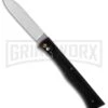 G. David Medium French Black Automatic Knife - Satin Plain 1 G. David Medium French Black Automatic Knife - Satin Plain -Grindworx g david auto medium large