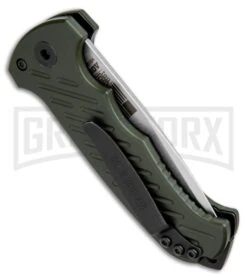 Gerber Auto 06 10th Anniversary Automatic Knife OD Green (3.6" Stonewash) 8 Gerber Auto 06 10th Anniversary Automatic Knife OD Green (3.6" Stonewash) -Grindworx gerber 06 auto green 30 001263n BHQ 36922 dl side large