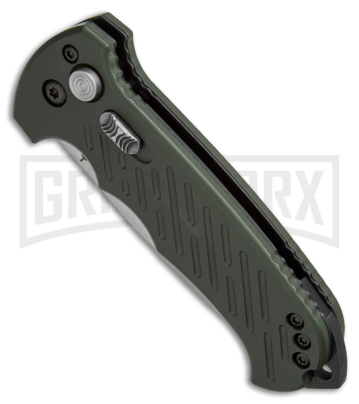 Gerber Auto 06 10th Anniversary Automatic Knife OD Green (3.6" Stonewash) 4 Gerber Auto 06 10th Anniversary Automatic Knife OD Green (3.6" Stonewash) - Image 2