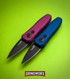 Kershaw Launch 4 Blue Automatic Knife CA Legal - Black Plain -Grindworx kershaw launch 4 purple 7500purblk BHQ 37821 blue 7500blublk BHQ 37820 dl large 1