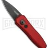 Kershaw Launch 4 Red Automatic Knife CA Legal - Black Plain 4TH18 -Grindworx kershaw launch 4 red 7500RDBLK BHQ 37822 er large