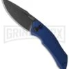 Kershaw Launch 1 Blue Aluminum Automatic Knife - Blackwash Plain 2 Kershaw Launch 1 Blue Aluminum Automatic Knife - Blackwash Plain -Grindworx kershaw launch auto 1 blackwash blue cm large