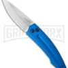 Kershaw Launch 2 Blue Aluminum Automatic Knife - Stonewash Plain 1 Kershaw Launch 2 Blue Aluminum Automatic Knife - Stonewash Plain -Grindworx kershaw launch auto 2 sw 7200blusw cm large