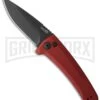Kershaw Launch 3 Red Automatic Knife - Black Plain 2 Kershaw Launch 3 Red Automatic Knife - Black Plain -Grindworx kershaw launch auto 3 black dlc red cm large