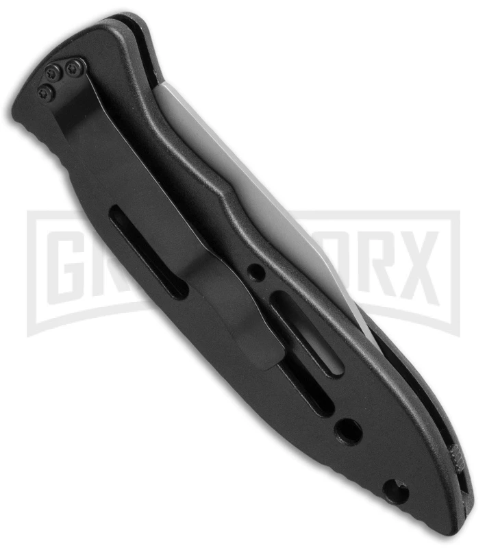 Knife-Tech Black Automatic Knife - Bead Blast Serr 4 Knife-Tech Black Automatic Knife - Bead Blast Serr - Image 2