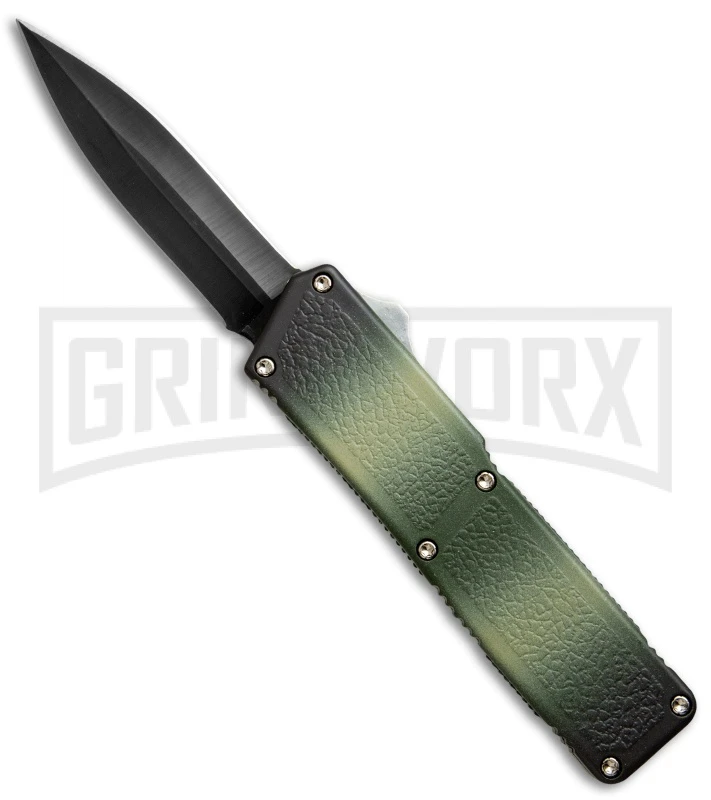 Lightning Camo D/A OTF Automatic Knife - Black Dagger 3 Lightning Camo D/A OTF Automatic Knife - Black Dagger