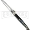 A.G.A. Campolin 12" Dark Horn Sicilian RIng Pull Automatic Knife - Bayonet -Grindworx ltd sicilian ring dark bayo large