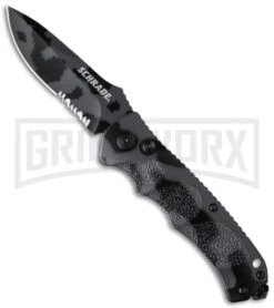 Schrade Extreme Survival SC60CS Urban Camo Automatic Knife - Drop Point Serr