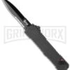 Schrade SCHOTF3BS Viper OTF Assisted Opening Knife - Black Serr 2 Schrade SCHOTF3BS Viper OTF Assisted Opening Knife - Black Serr -Grindworx schrade schotf3 bhq 12165 jr large
