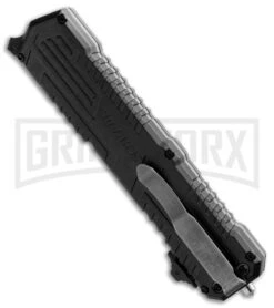 Schrade Viper SCHOTF3CB Black OTF Spring Assisted Knife - Black Plain 5 Schrade Viper SCHOTF3CB Black OTF Spring Assisted Knife - Black Plain -Grindworx schrade schotf3cb otf side bhq 26056 jr large